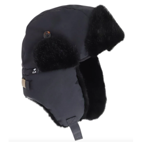 Calikids - Chapeau aviateur en nylon avec fausse fourrure - noir Calikids - Chapeau aviateur en nylon avec fausse fourrure - noir